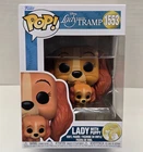 LADY with Puppy - Lady & the Tramp Funko POP! Disney #1553 Vinyl Figure BOX WEAR