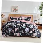 Bed in a Bag King, 7 Piece Floral Comforter Sheet King-7pieces Floral Black