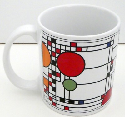 Frank Lloyd Wright Style Coffee Mug Cup Unbranded NWOT