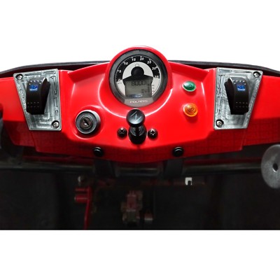 2 Pc Polaris RZR 170 Raw Dash Panel Kit with Switches 