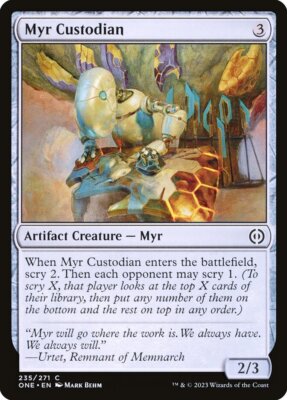 myr mtg cards Urtet, Remnant of Memnarch MYR Tribal Five-Color Magic MTG Custom Comm –  CommanderComplete