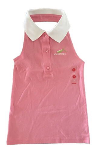 NWT Gymboree Prep Squad Girls Pink Sweet Pea Halter Top Shirt 12 NEW - Picture 1 of 2