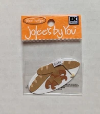 RARE Bread & Croissants On Plate Jolee's By You MINI Scrapbooking Embellishments