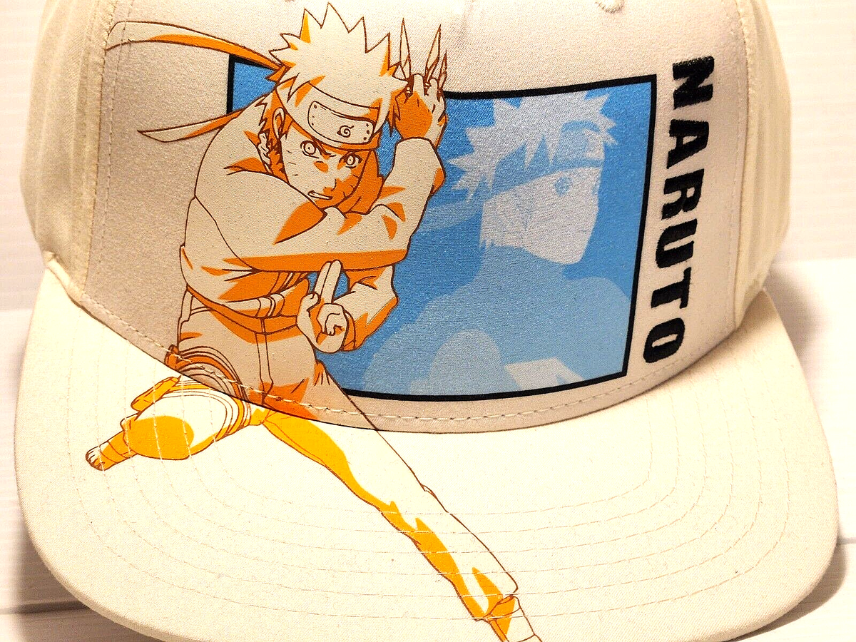 Naruto Shippuden Uzumaki White Ball Cap Adjustable Snapback Hat