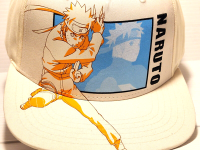 Naruto Shippuden Uzumaki White Ball Cap Adjustable Snapback Hat
