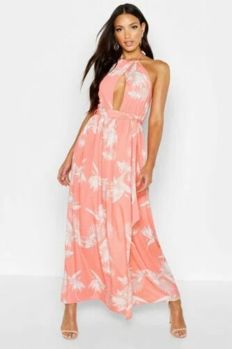 Boohoo Maxi Halter Dresses for Women