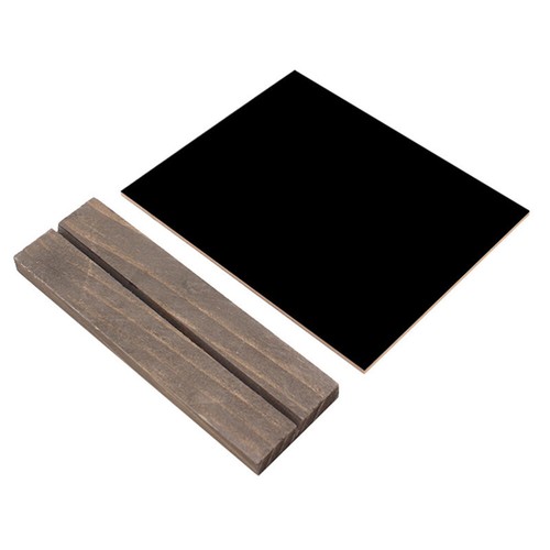 Small Wooden Base Blackboard Rustic Chalkboard Sign Reusable Mini - Picture 10 of 11