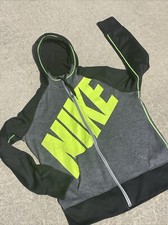 NIKE Therma Fit Hoodie Jacket NEON GREEN Logo RETIRED Size XL Mens ??blt7m94