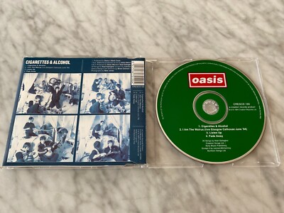 Oasis Cigarettes & Alcohol 1994 UK CD Single Crescd190 for