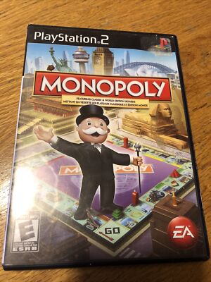 Monopoly (Sony PlayStation 2, 2008) Case And Manual Only