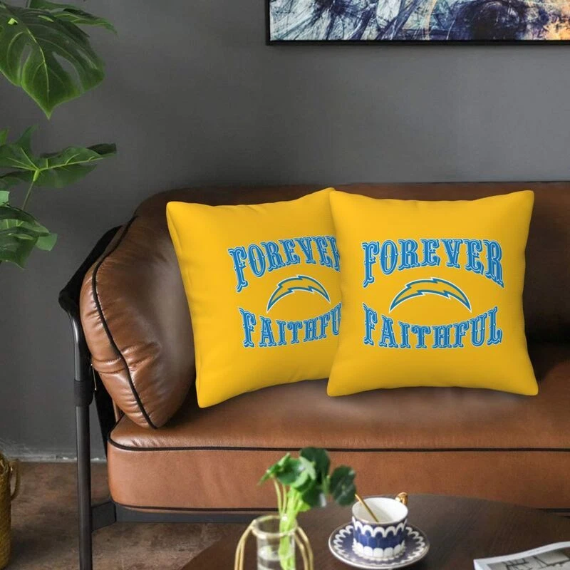 San Diego Chargers Forever Faithful Throw Pillow Covers