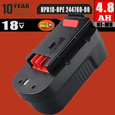 HPB18 18V HPB18-OPE 244760-00 18 VOLT 4.8AH NI-MH BATTERY FOR BLACK AND DECKER