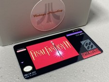 Final Fantasy II SNES Super Nintendo Replacement Game Label