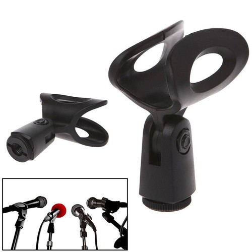 Mic Microphone Stand Accessory Flexible Plastic Clamp Clip Holder Mount .QU - Zdjęcie 2 z 11