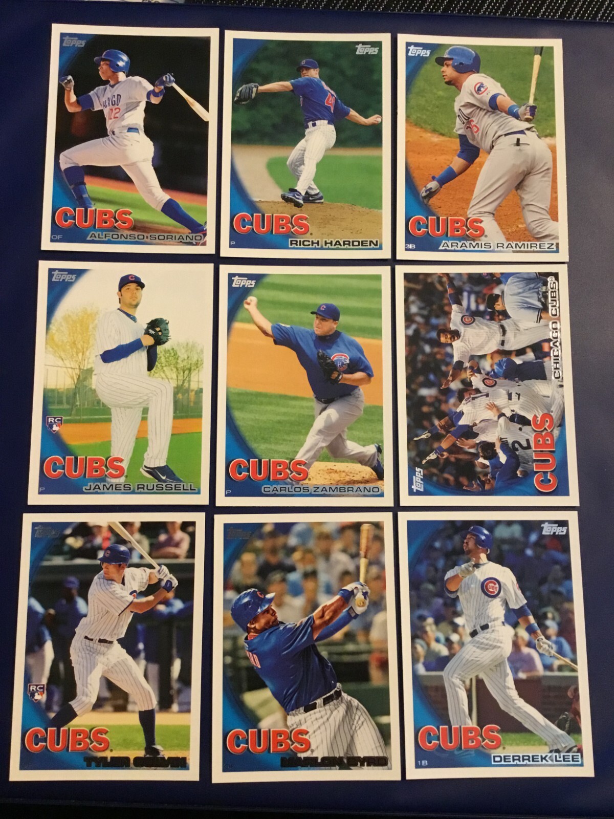 2010 Topps CHICAGO CUBS Complete Team Set 22 SORIANO, NOMAR, LEE, RAMIREZ +