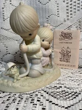 Precious Moments 522090 There shall be showers of blessings W/ Little Boy & Girl