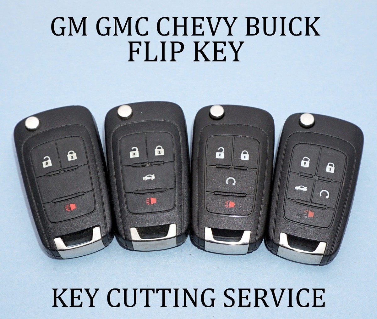 Telecomando Flip Key Con Chiave Per GM Chevrolet Buick GMC – Sostituto 23335583 - Foto 2