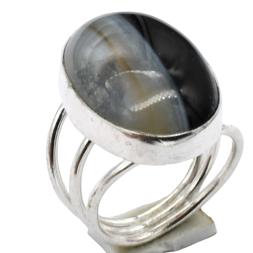 6-50mm Caffè Naturale Botswana Agata Caffè Colore Stripe agate Perle ovali 15 /38 cm, Per la creazione di gioielli fai da te!  36