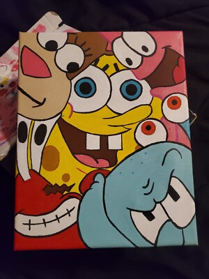 8X10'' Spongebob Acrylic Painting