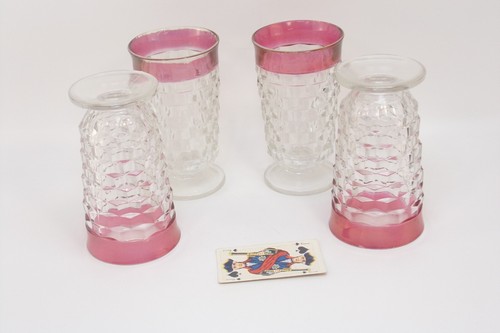 4 Colony Whitehall Cranberry Flash Glasses - Picture 3 of 5