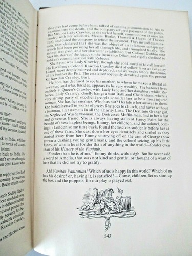 VANITY FAIR  Wm. Makepeace Thackeray Random House NY 1958 Deluxe Ed. Illustrated - Picture 12 of 12