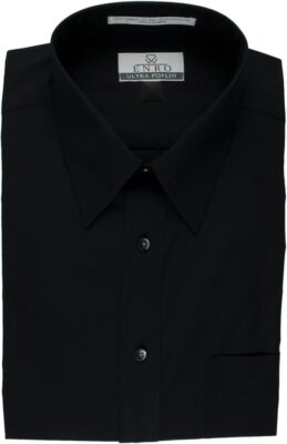 NWT Enro Ultra Pinpoint Dress Shirt Big Tall Black 17" Neck/37"-38" Sleeve  | eBay