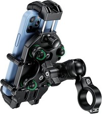 Motorcycle Phone Holder with Vibration Dampener High-Speed Secure Lock, Anti-T