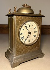 Gilbert External Bell Carriage Alarm Desk Mantel Shelf Clock
