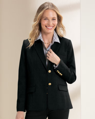 APPLESEED'S WOMEN'S CLASSIC WOOL BLAZER, SIZE 4P, (ID#0209-651)