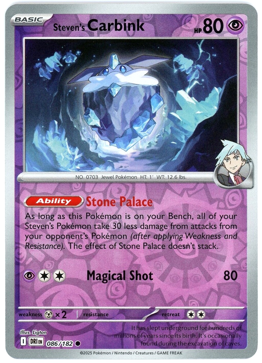 Steven's Carbink (Reverse Holo) - 086/182 - Destined Rivals - NM/M