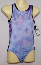 GK Elite Sportswear Pink Purple Tie Dye 1 Pc Gymnastics Sz Adult Med NWT