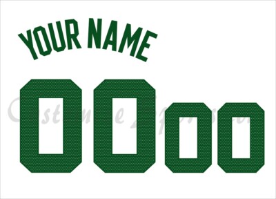 Basketball Boston Celtics Customized Number Kit For 2021-2022 Classic Uniform