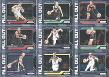 2023 PANINI PRIZM WNBA * ALL OUT * INSERT SINGLE CARDS *YOU PICK* WNBA *STARS*
