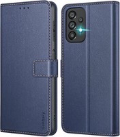 Ganbary Samsung Galaxy A23 4G/5G Leder HüLle Blau Standfunktion