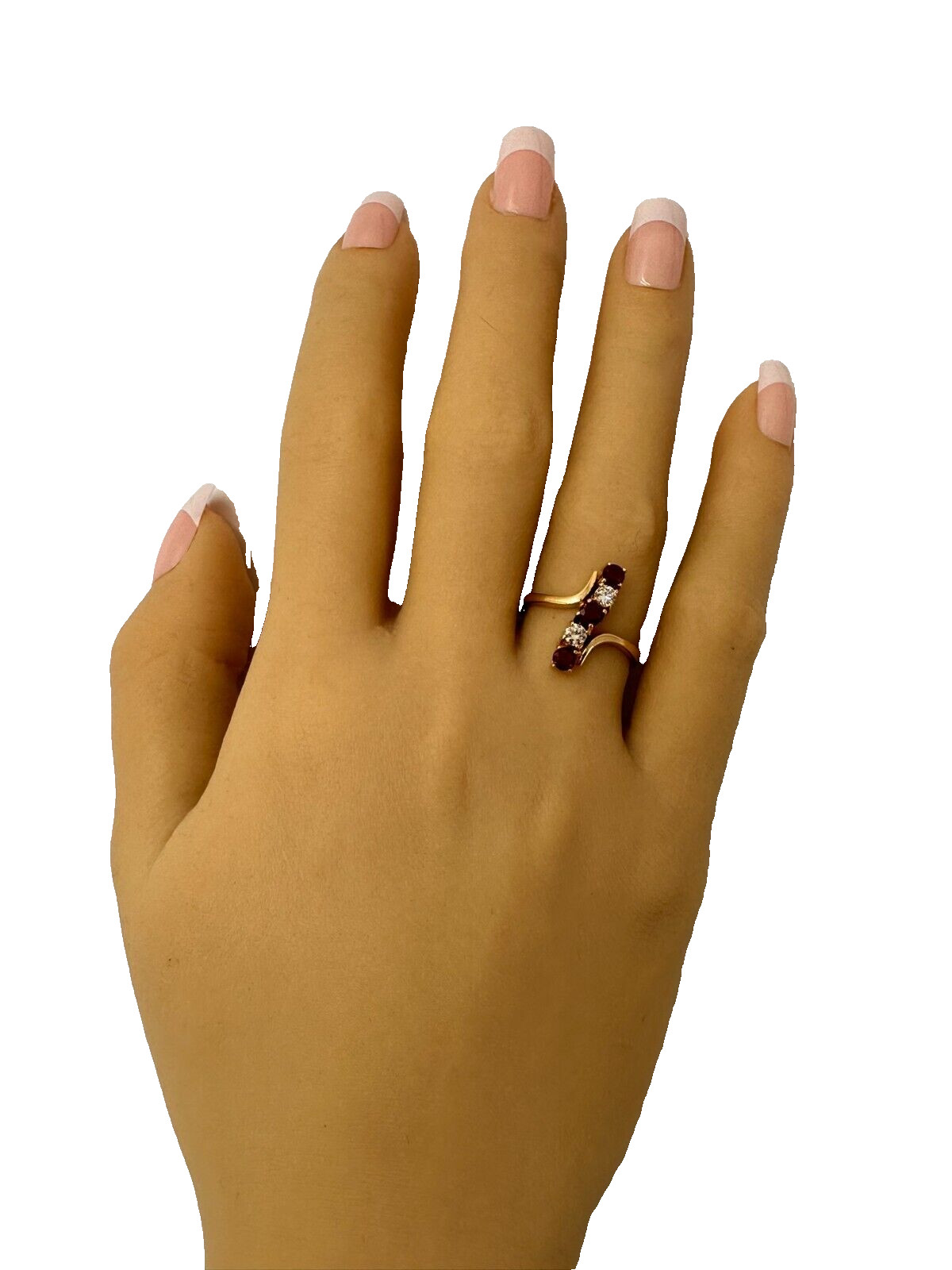 Captivating 18ct Yellow Gold Ruby & Diamond Wave … - image 11