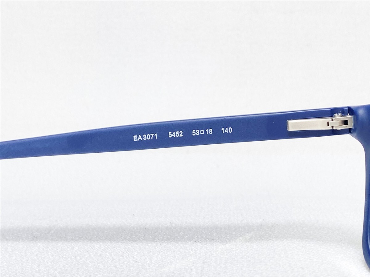 NEW Emporio Armani EA3071 5452 Mens Blue Rectangle NEW Emporio Armani EA3071 5452 Mens Blue Rectangle