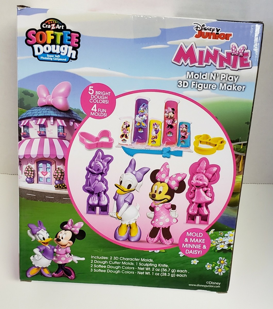 Disney Junior Minnie Mouse CraZArt Softee Dough Mold N Play 3d