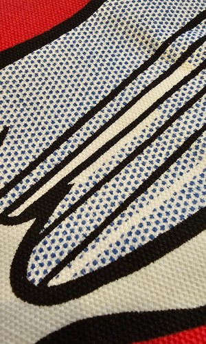 Roy Lichtenstein Whaam! Explosion Pop art pillow case cover UK Organic Cotton - Picture 5 of 8