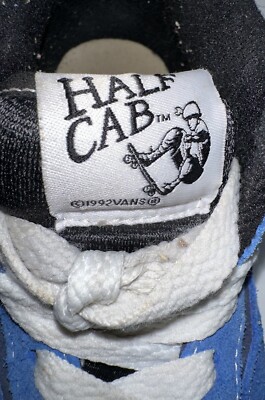 VTG 90s VANS 1992 Half Cab Men's 7 Blue Suede Skateboarding