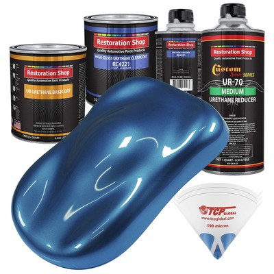 Restoration Shop - Cruise Night Blue Metallic Urethane Basecoat with Clearcoa...