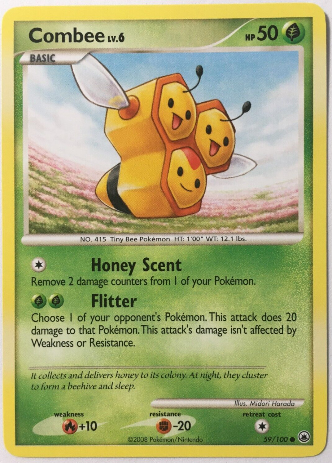 POKEMON COMBEE LV.6 59/100 MAJESTIC DAWN COMMON NEAR MINT