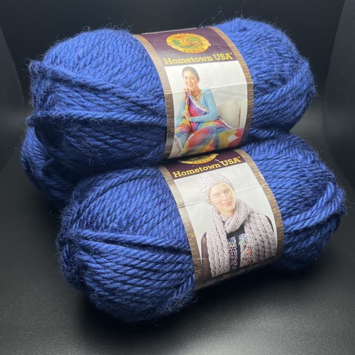 Lion Brand Yarns Hometown USA Super Bulky 6 Fort Worth Blue Color 109