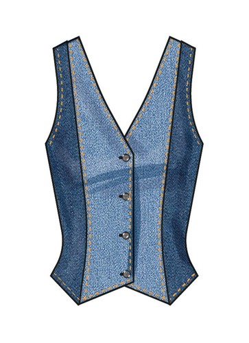 Simplicity SCHNITTMUSTER S3067 Misses Weste-Stil Tops 6-14 oder 16-24 - Bild 4 von 8