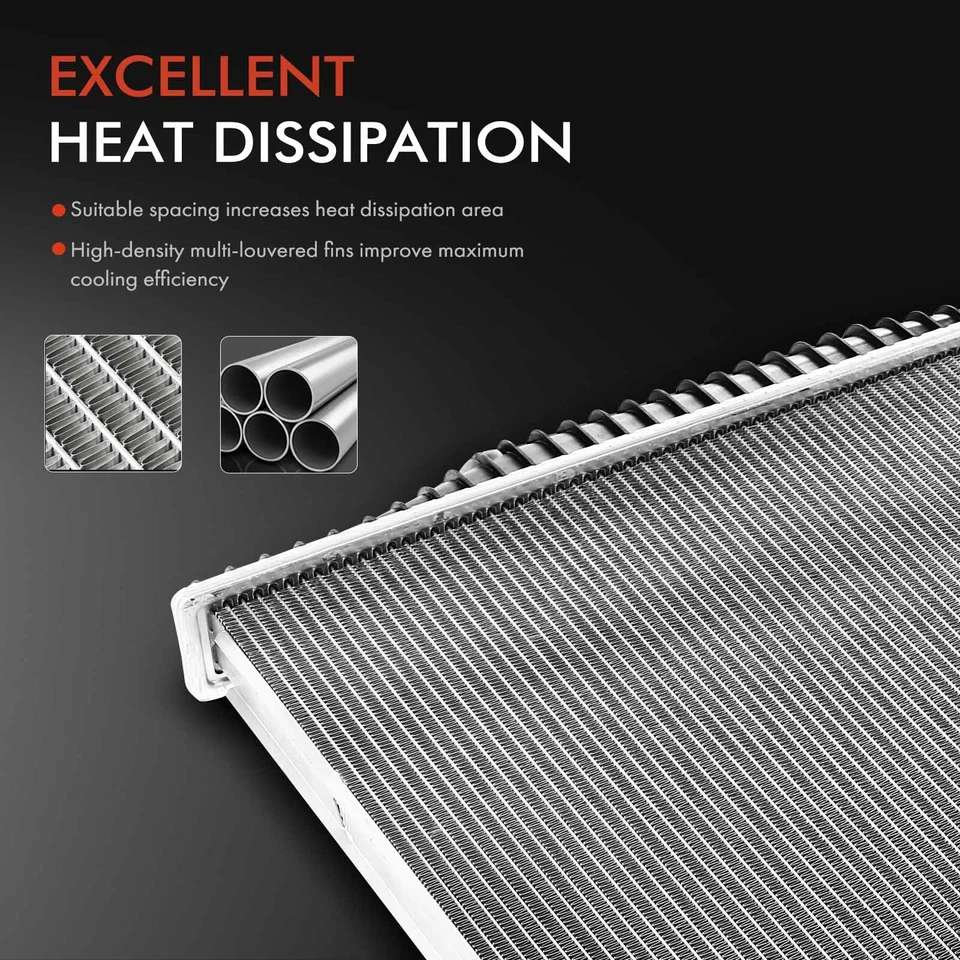 Radiator w/ Oil Cooler for Mazda B2600 1989 1990 1991 1992 1993 2.6L Automatic - Image 4 of 4