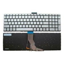 Teclado retroiluminado plateado para HP Pavilion 15-AU 15-AU000 15-bc 15-AW 15-AB 15-AK