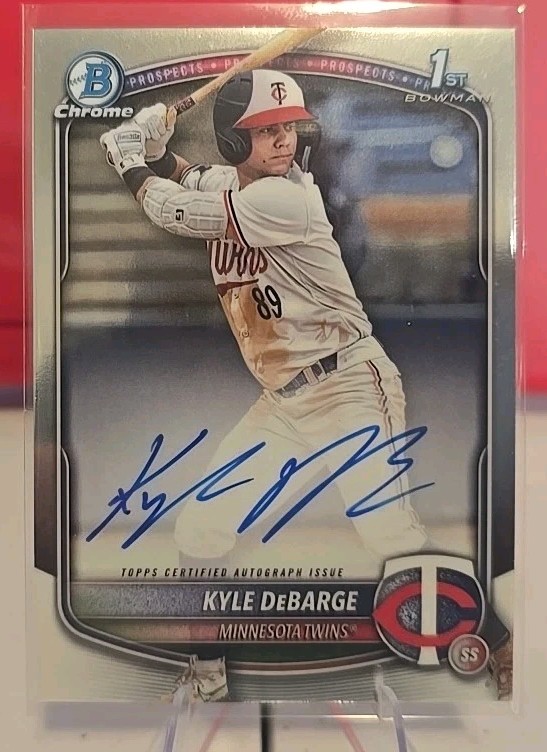2025 Bowman Chrome Prospect Autographs -  Kyle DeBarge #CPA-KD (AU, RC)