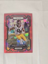 2024 Panini Prizm Draft Picks - Amon-Ra St. Brown #41 Red Ice Prizm