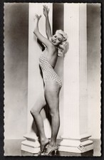 JAYNE MANSFIELD 1950s American Movie Actress Sexy Pose. Real Photo Postcard
