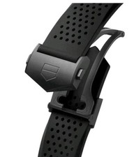 Tag Heuer Men's Watch Replacement Band Black Buckle Rubber Strap 22/26mm Lug