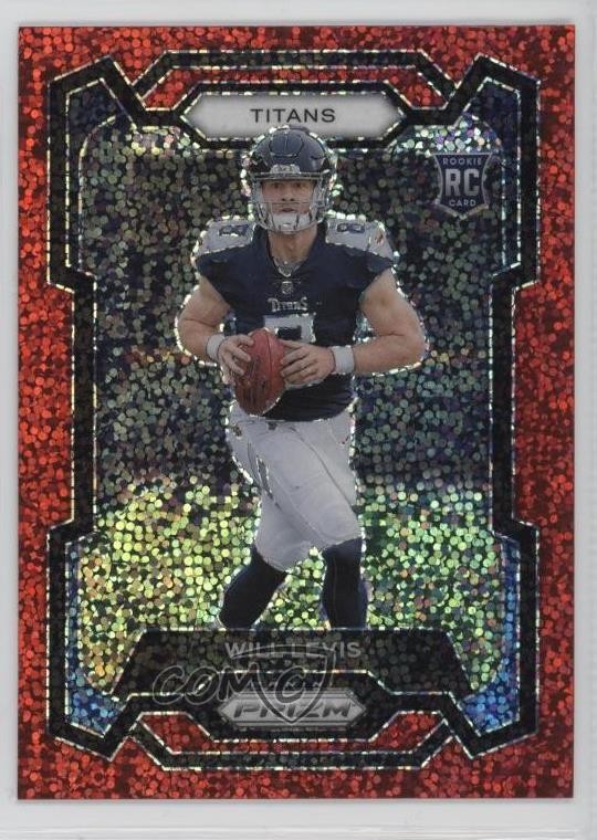 2023 Panini Prizm Rookies Red Sparkle Prizm Will Levis #397 Rookie RC